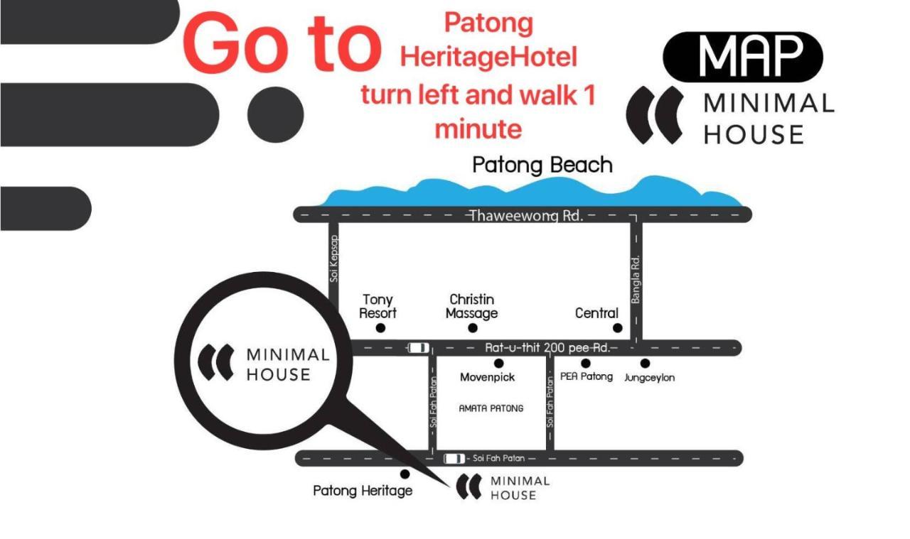 Minimal House Patong (Adults Only) Hostel Exterior foto